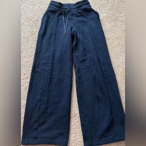 Lululemon Navy Scuba Wide Leg Sweatpants